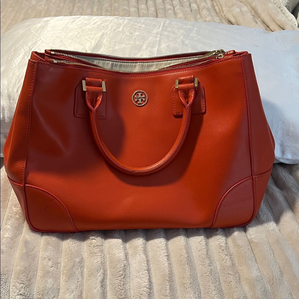 Tory Burch Orange Satchel